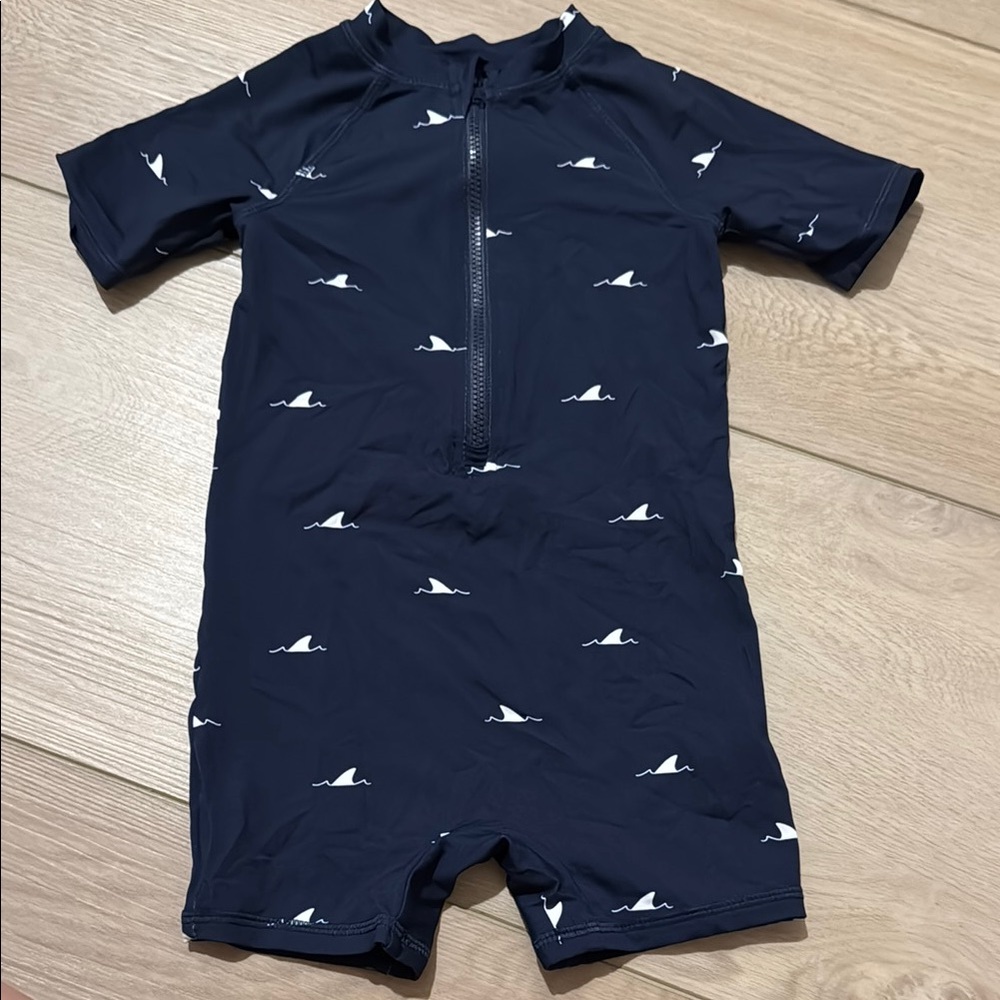 Navy Blue Kids Swim rashguard